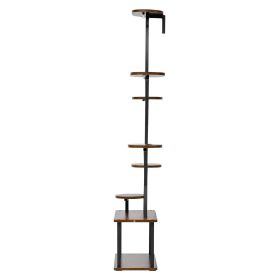 Plant Stand Indoor with Grow Lights, 62 in Tall 8-Tier Lighted Plant Shelf, Metal Corner Plants Holder, 3 Timer & 10 Brightness
