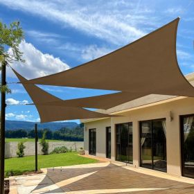 Prohibited From Sale On Amazon XISHAN 12'X12'X17' Light Grey,Mocha HDPE Sunshade Sail, 160 Grams (Option: 12X12X17ft-Mocha)