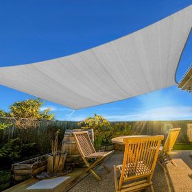 Prohibited From Sale On Amazon XISHAN 12'X16' Turquoise,Dark Grey,Light Grey,Rust Red,Scarlet,Sand,Beige HDPE Sunshade Sail, 160 Grams (Option: 12X16ft-Light Grey)