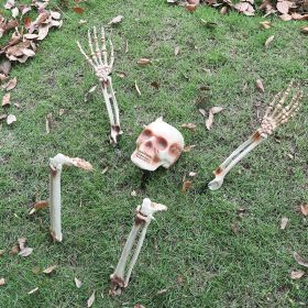 Halloween Decor Realistic Skull Hand Bone Skull Props Skull Ornaments (STYLE: STYLE 2)
