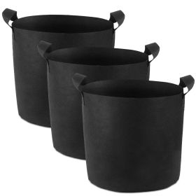 3 Pack Plant Grow Bags Potato Vegetable Planter Bags Breathable Planting Fabric Pots 3Gallons (Color: Black, size: 7 gallon)